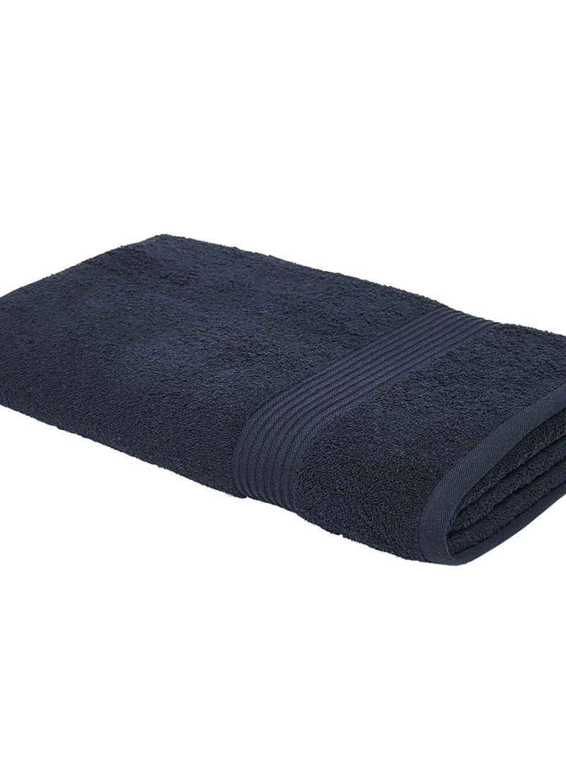 Maxi drap de bain 90 x 150 cm bleu marine - Kiabi