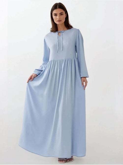 Maxi-jurk met a-vorm en ronde hals hiccup - Kiabi
