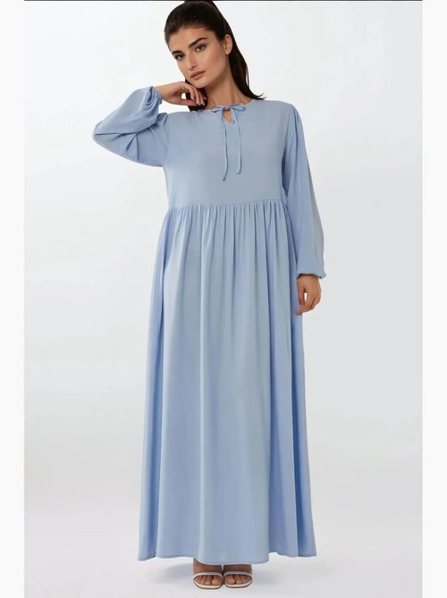 Maxi-jurk met a-vorm en ronde hals hiccup - Kiabi
