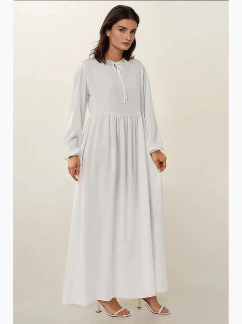 Maxi-jurk met a-vorm en ronde hals hiccup - Kiabi