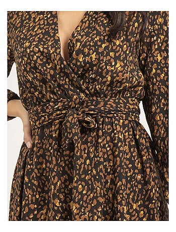 Maxi-jurk met eilandprint