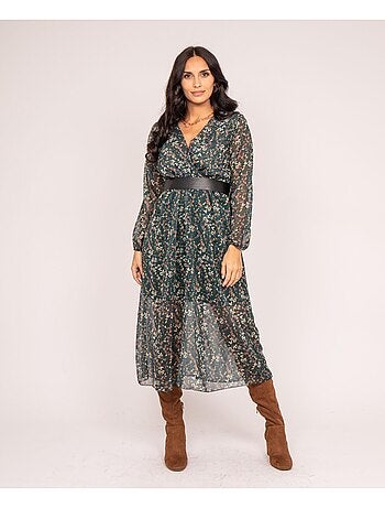 Maxi jurk met Inca-print
