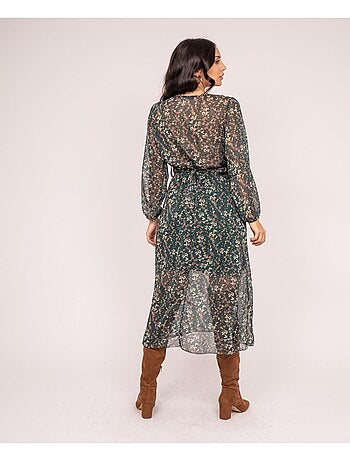 Maxi jurk met Inca-print