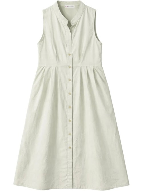 Maxi-jurk met knopen en tippetkraag mixray - Kiabi Maxi-jurk met knopen en tippetkraag mixray - Kiabi
