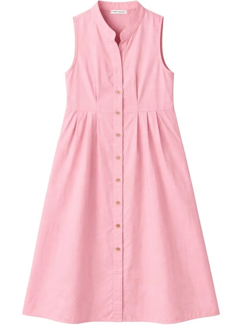 Maxi-jurk met knopen en tippetkraag mixray - Kiabi Maxi-jurk met knopen en tippetkraag mixray - Kiabi