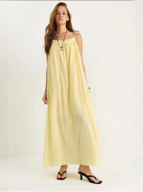 Maxi-jurk met ruchesdetail lucci - Kiabi