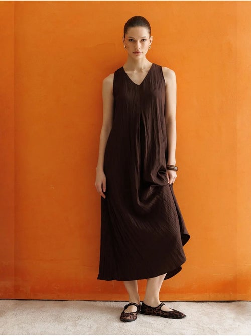 Maxi-jurk met v-hals mixray - Kiabi Maxi-jurk met v-hals mixray - Kiabi