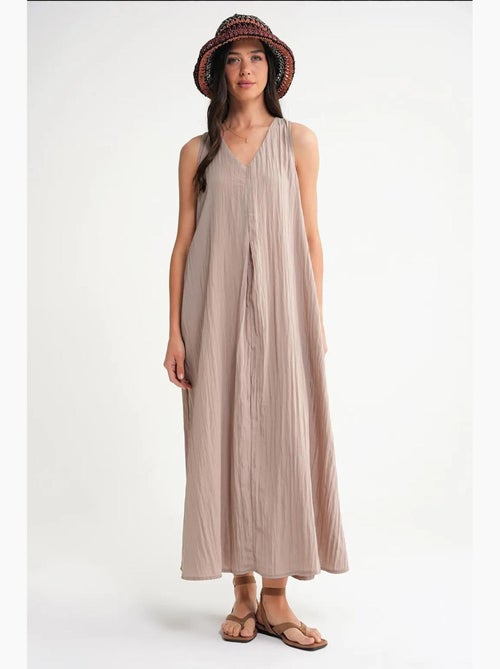Maxi-jurk met v-hals mixray - Kiabi Maxi-jurk met v-hals mixray - Kiabi