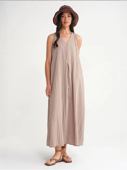 Maxi-jurk met v-hals mixray - Kiabi Maxi-jurk met v-hals mixray - Kiabi