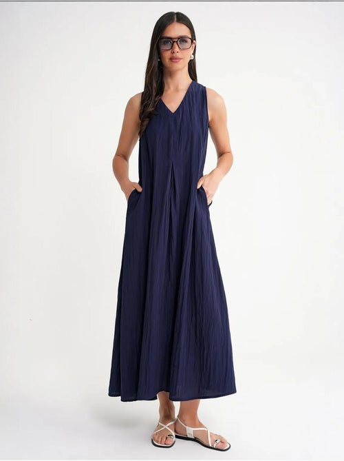 Maxi-jurk met v-hals mixray - Kiabi