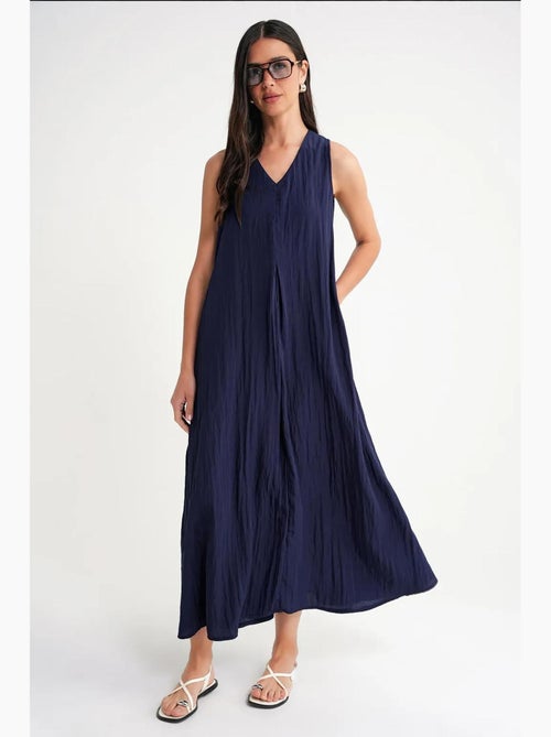 Maxi-jurk met v-hals mixray - Kiabi