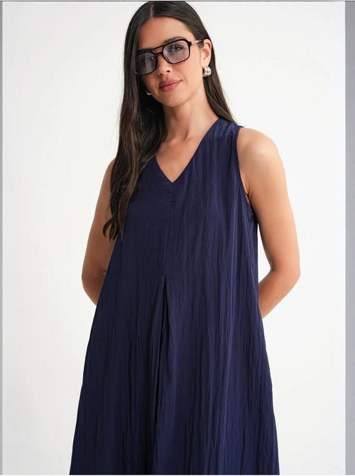 Maxi-jurk met v-hals mixray - Kiabi