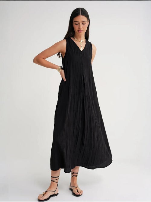 Maxi-jurk met v-hals mixray - Kiabi Maxi-jurk met v-hals mixray - Kiabi