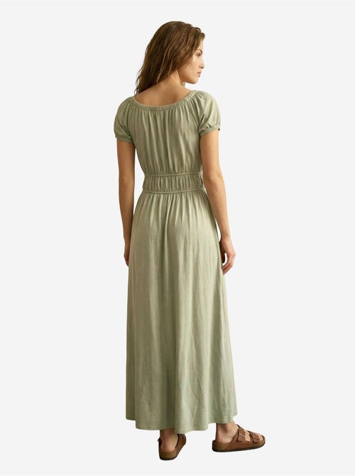 Maxi-jurk met vierkante hals en strikdetail my fashion - Kiabi