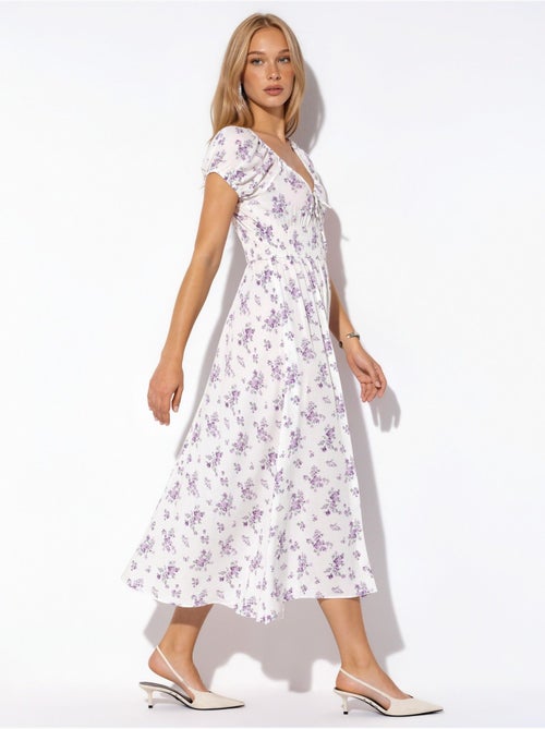 Maxi-jurk van viscose met bloemenprint busem - Kiabi Maxi-jurk van viscose met bloemenprint busem - Kiabi