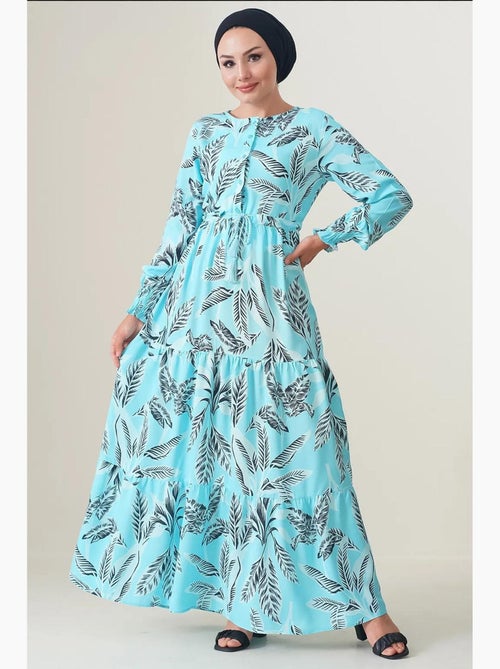 Maxi-jurk van viscosecrêpe met bloemenprint bdart - Kiabi Maxi-jurk van viscosecrêpe met bloemenprint bdart - Kiabi