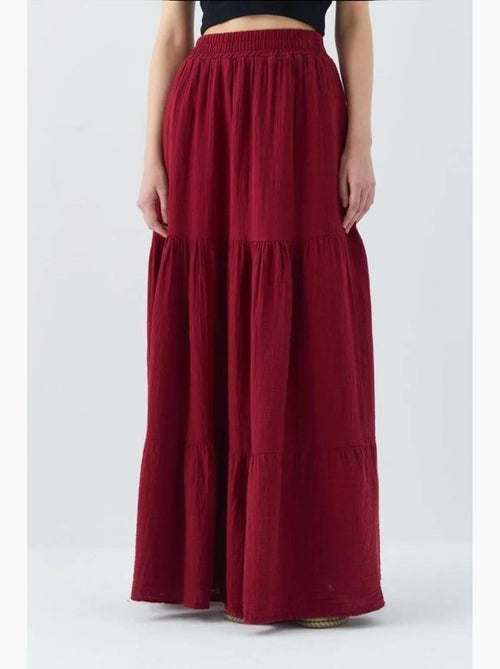Maxi katoenen rok mixray - Kiabi