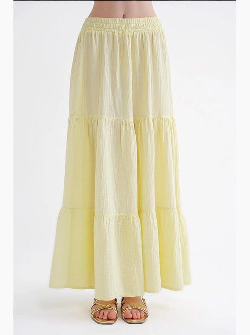 Maxi katoenen rok mixray - Kiabi
