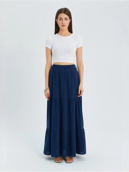 Maxi katoenen rok mixray - Kiabi