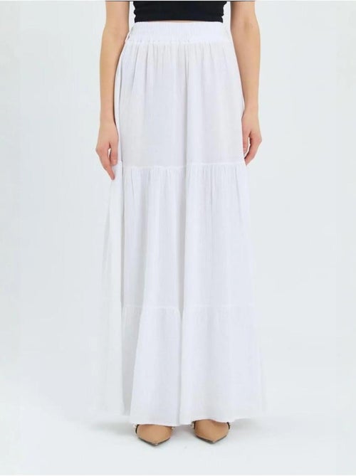 Maxi katoenen rok mixray - Kiabi