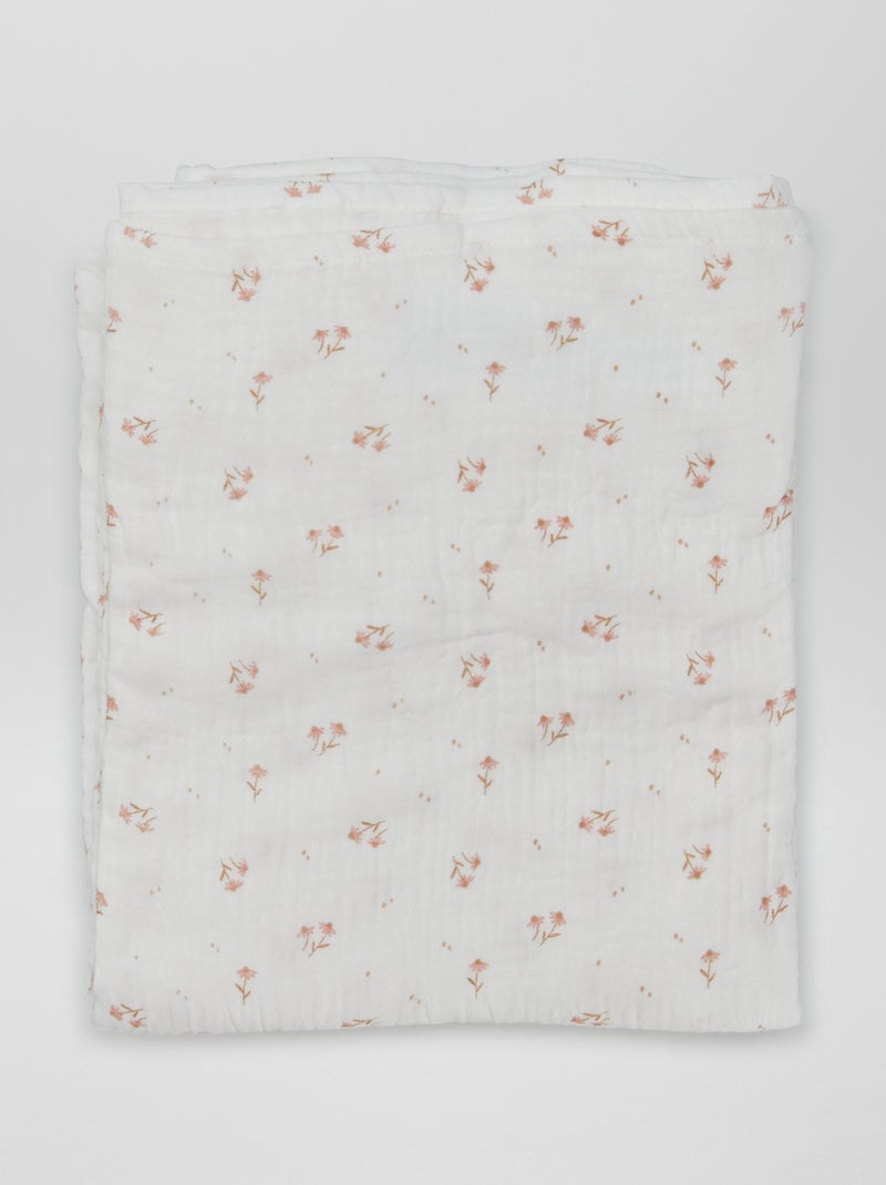 Maxi lange en coton Blanc - Kiabi
