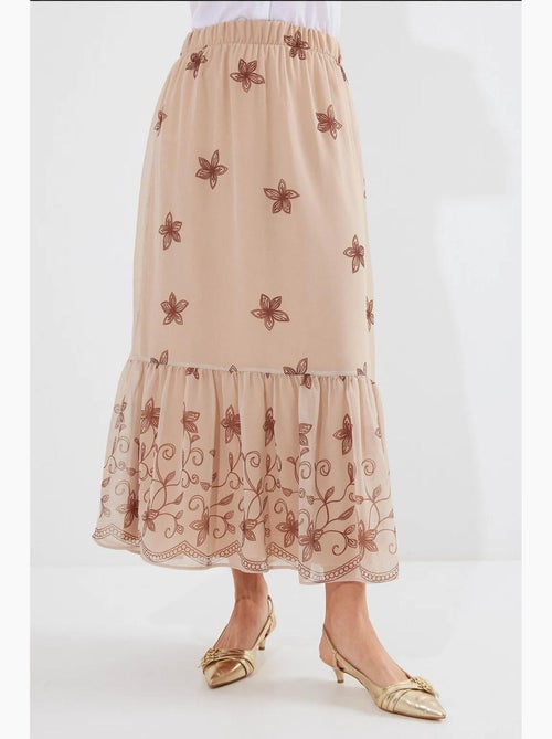Maxi-rok met bloemenprint bdart - Kiabi