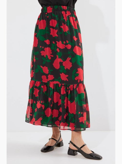Maxi-rok met bloemenprint bdart - Kiabi