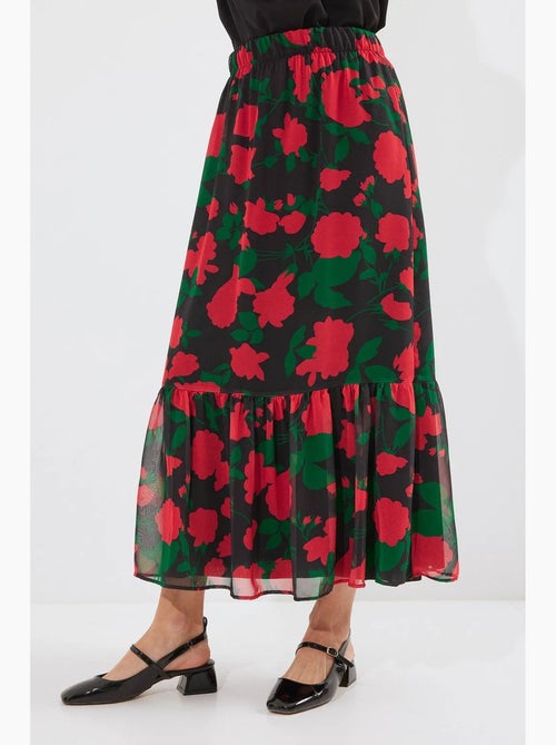 Maxi-rok met bloemenprint bdart - Kiabi