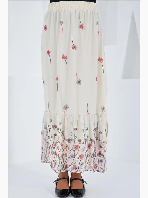 Maxi-rok met bloemenprint bdart - Kiabi