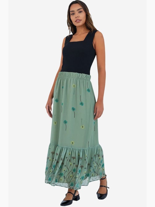 Maxi-rok met bloemenprint bdart - Kiabi