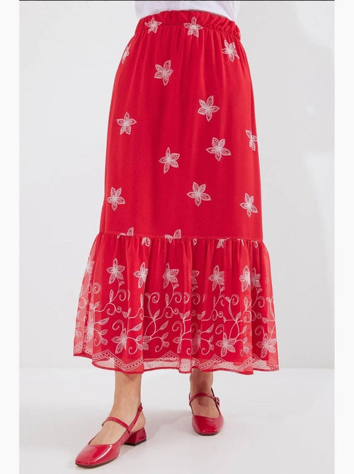 Maxi-rok met bloemenprint bdart - Kiabi