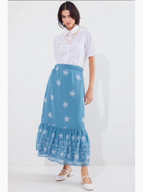 Maxi-rok met bloemenprint bdart - Kiabi