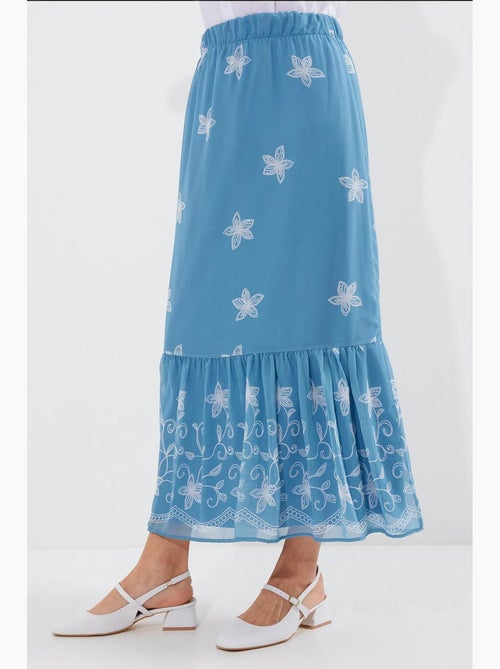 Maxi-rok met bloemenprint bdart - Kiabi