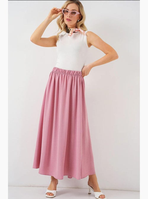 Maxi-rok met elastische taille bdart - Kiabi