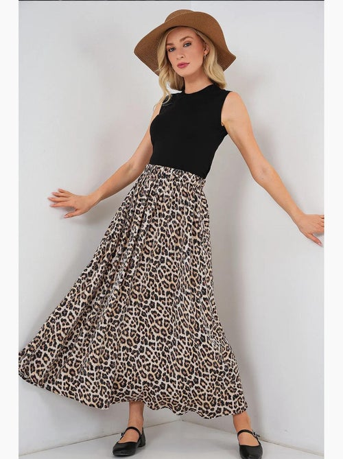 Maxi-rok met elastische taille bdart - Kiabi