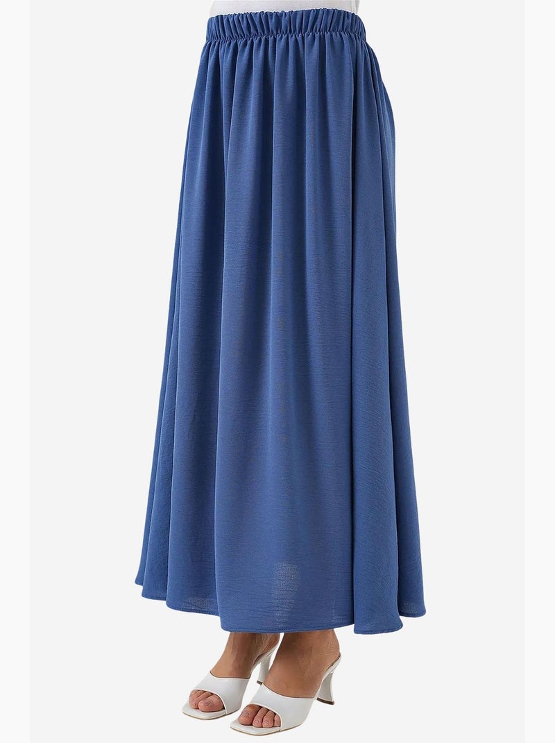 Maxi-rok met elastische taille bdart Electrisch blauw - Kiabi