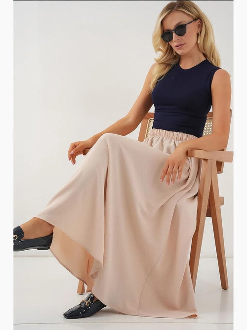Maxi-rok met elastische taille bdart - Kiabi