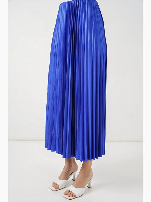 Maxi-rok met hoge taille en plooien bdart - Kiabi