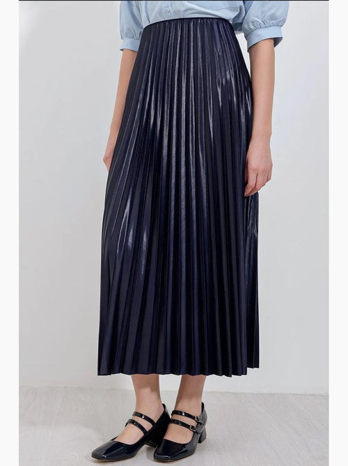 Maxi-rok met hoge taille en plooien bdart - Kiabi