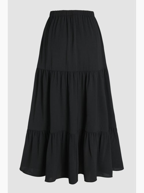 Maxi-rok met hoge taille en split hiccup - Kiabi