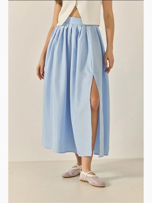 Maxi-rok met hoge taille en split lucci - Kiabi
