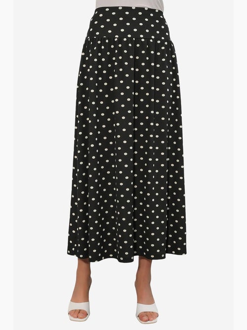 Maxi-rok met hoge taille en stippen bdart - Kiabi