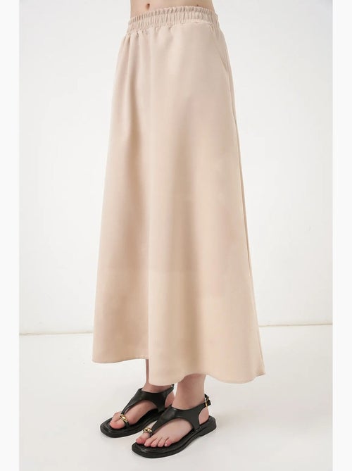 Maxi-rok met hoge taille in a-lijn bdart - Kiabi