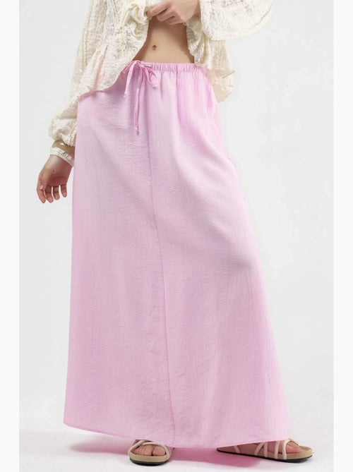 Maxi-rok met hoge taille in a-lijn busem - Kiabi
