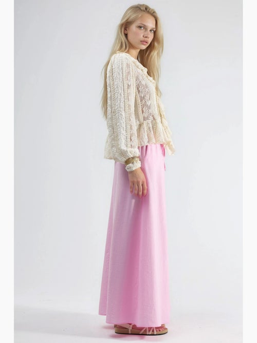 Maxi-rok met hoge taille in a-lijn busem - Kiabi