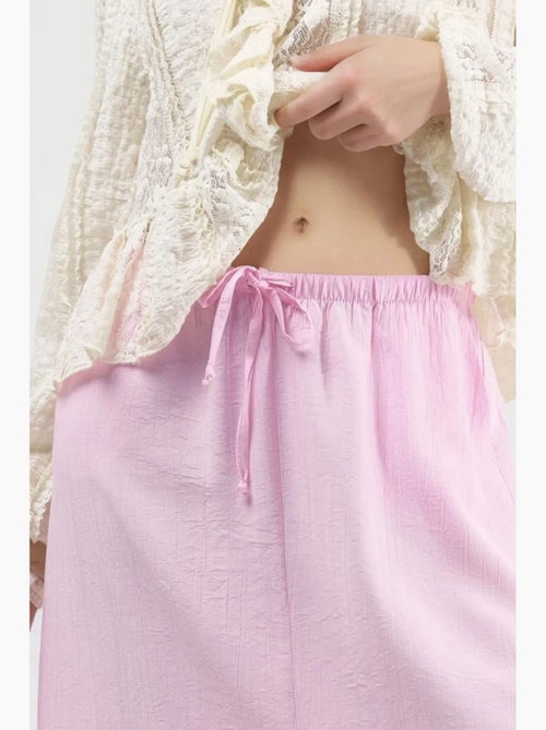 Maxi-rok met hoge taille in a-lijn busem - Kiabi