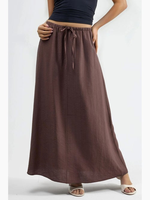 Maxi-rok met hoge taille in a-lijn busem - Kiabi