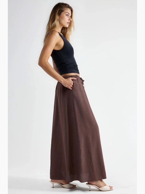 Maxi-rok met hoge taille in a-lijn busem - Kiabi