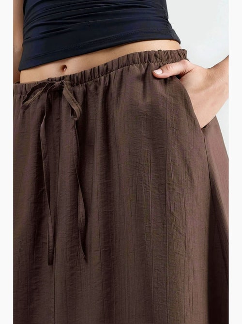 Maxi-rok met hoge taille in a-lijn busem - Kiabi