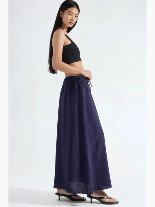 Maxi-rok met hoge taille in a-lijn busem - Kiabi
